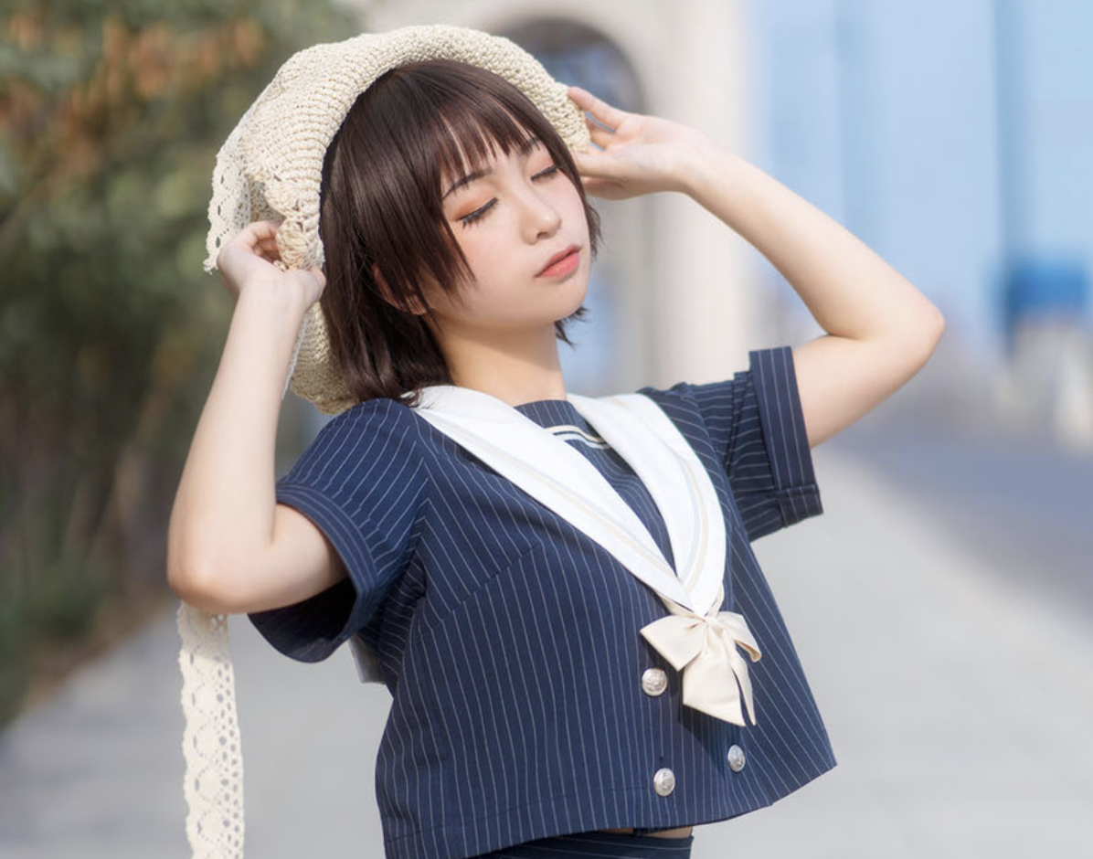 图片[2]-超萌美少女蠢沫沫！水灵灵的她带来最新免费 JK 制服摄影，绝绝子-阿喵笔记分享